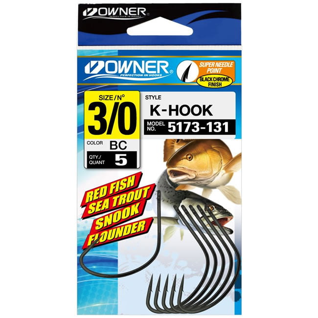 Carlige Owner K-Hook 55173 Nr.7/0, 4buc/plic