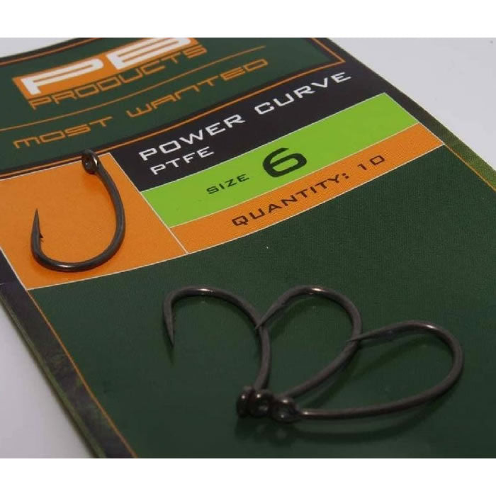 Carlige PB Products Power Curve PTFE 10buc/plic