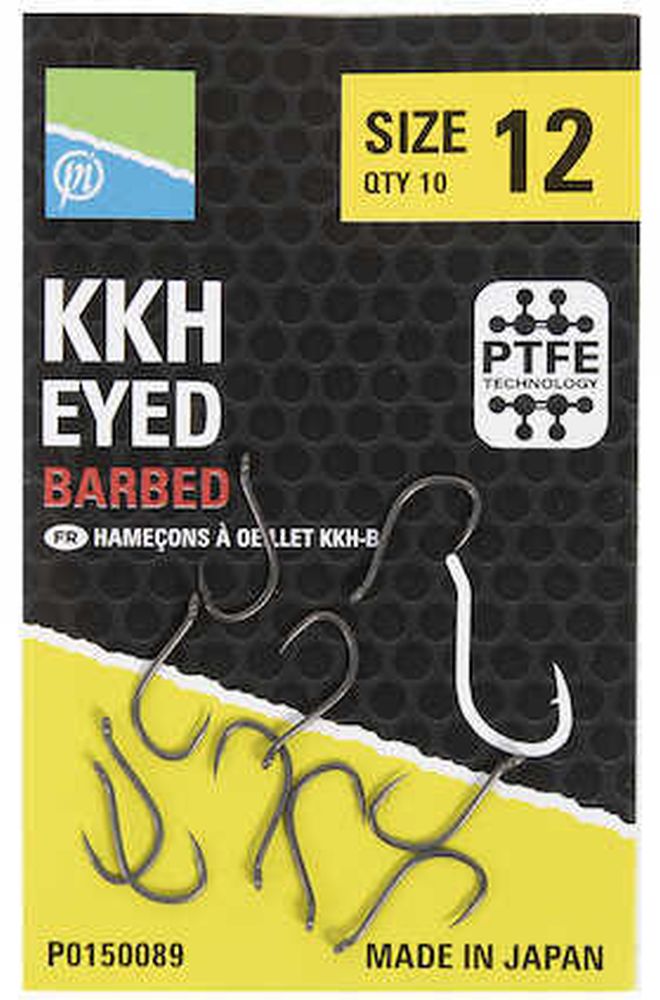 Carlige Preston KKH Barbed Hooks Eyed 10buc/plic