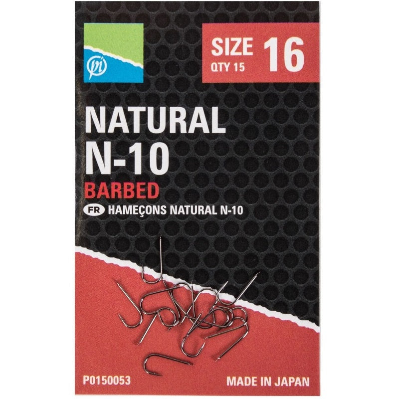 Carlige Preston Natural N-10, Nr.12, 15buc/plic