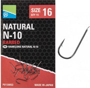Carlige Preston Natural N-10, Nr.16, 10buc/plic