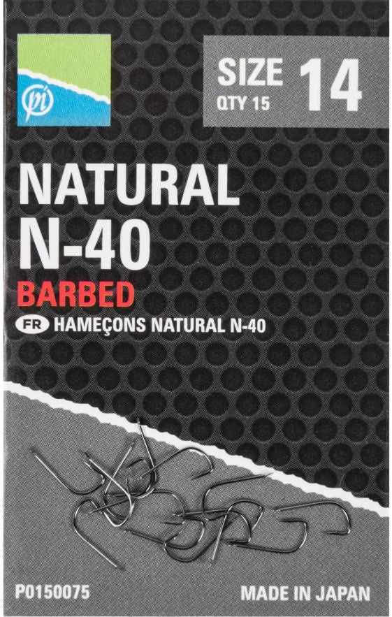 Carlige Preston Natural N-40, Nr.12, 10buc/plic
