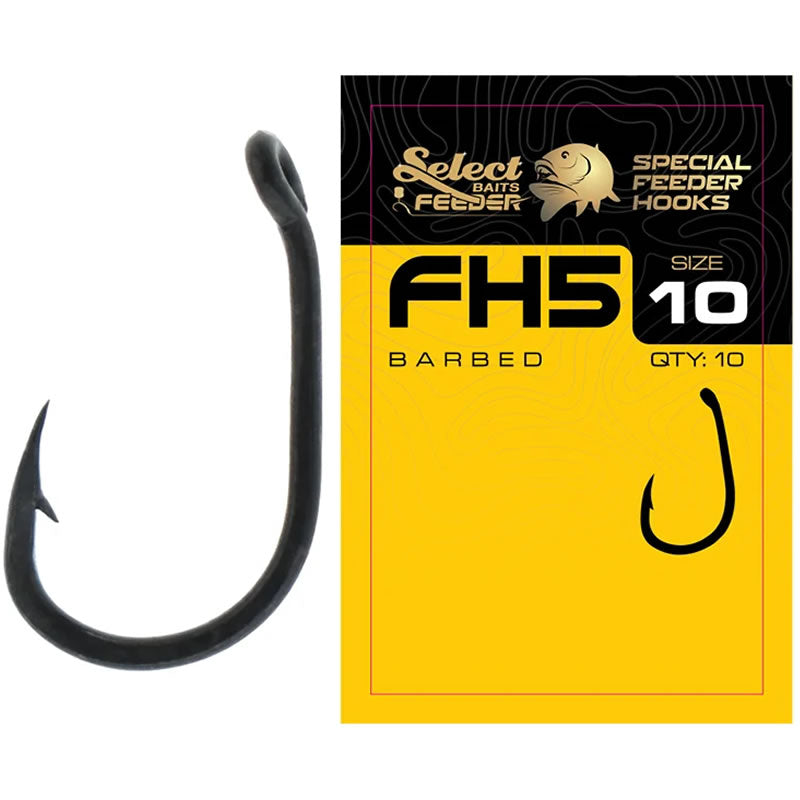Carlige SELECT BAITS FH5 Feeder Series Hooks 10buc/pac