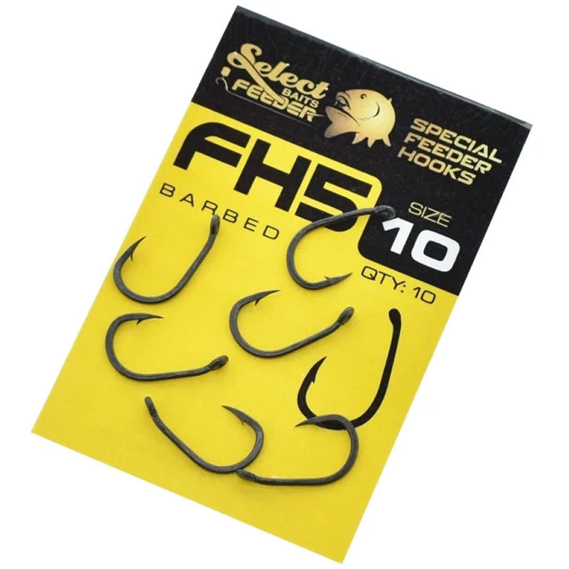 Carlige SELECT BAITS FH5 Feeder Series Hooks 10buc/pac