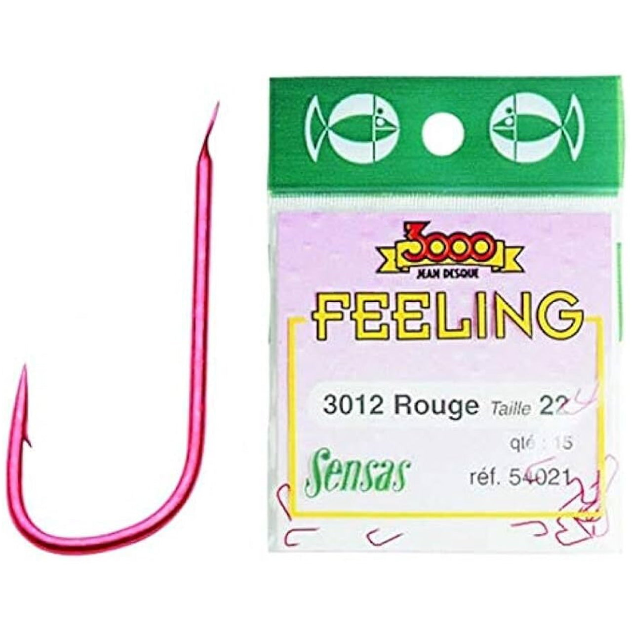Carlige Sensas 3012 Red 15buc/pac