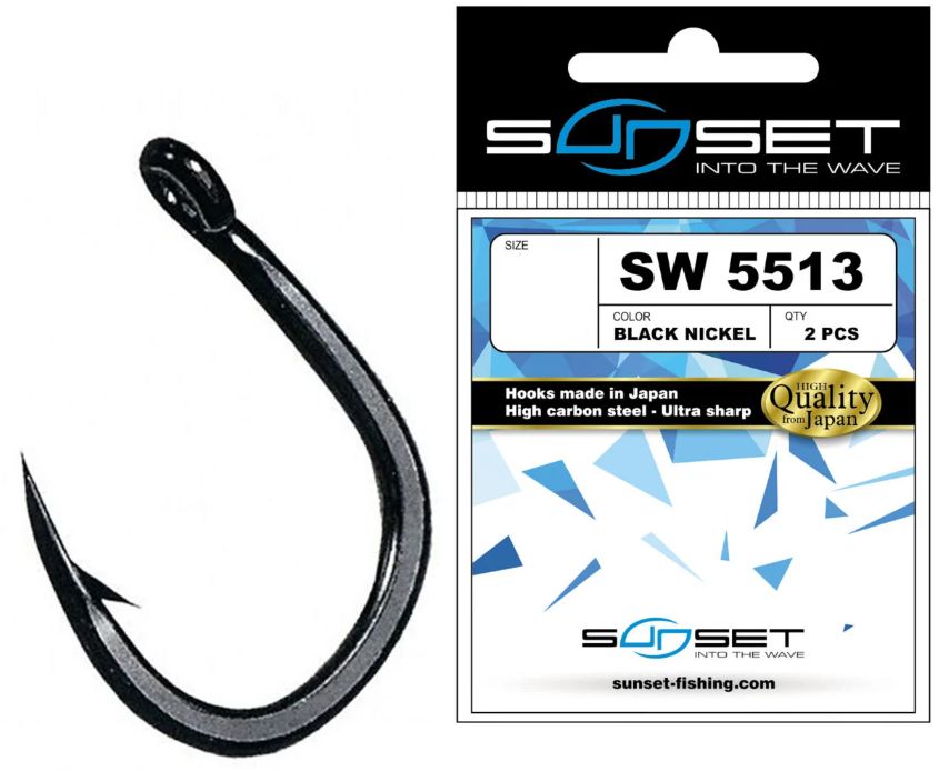 Carlige Sunset Sunhooks SW 5513BN, nr.3/0, 4buc/plic