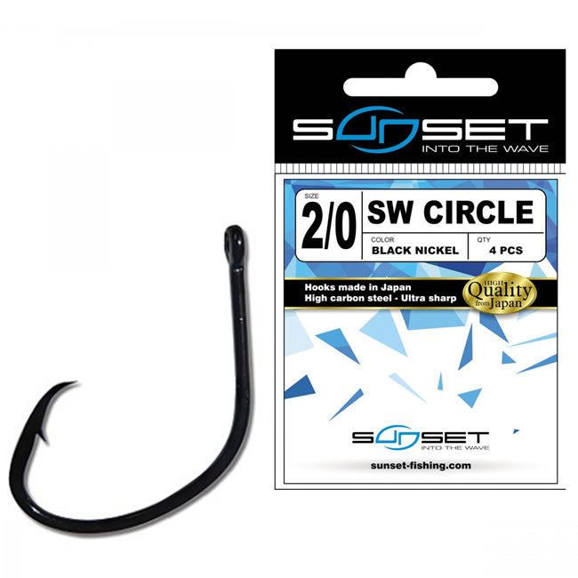 Carlige Sunset Sunhooks SW Circle BN nr.2/0 4buc