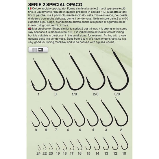 Carlige TUBERTINI Serie 2 Special Opaco 25buc/pac