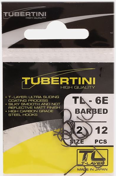 Carlige TUBERTINI Serie TL-6E Barbed 12buc/pac