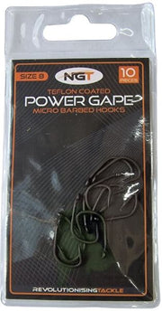 Carlige Teflonate NGT Power Gape Hooks 10buc/pac