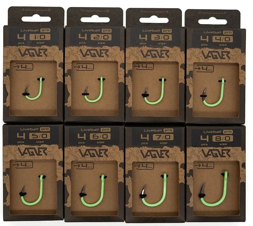 Carlige VAGNER Hook Livebait Pro 4buc/pac