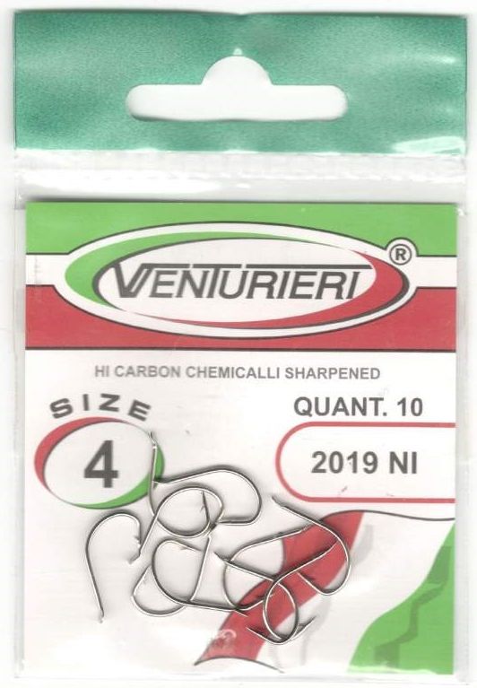 Carlige Venturieri Hooks 2019 NI, Nr.10, 10buc/pac