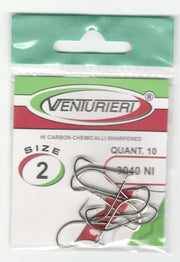 Carlige Venturieri Hooks 3040 NI, Nr.4, 10buc/pac