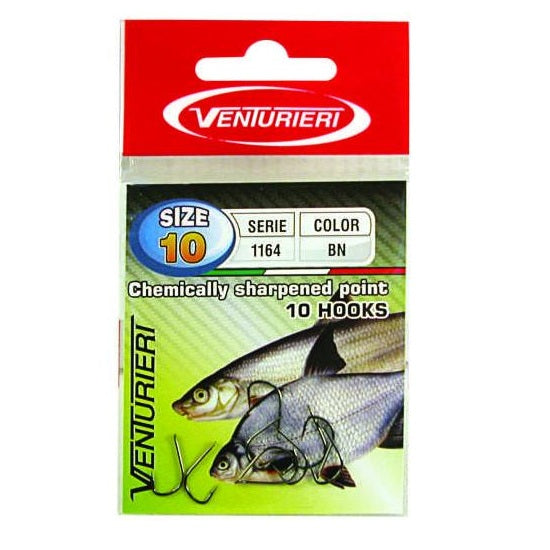 Carlige Venturieri cu paleta 1164 Black Nikel 10buc/Plic