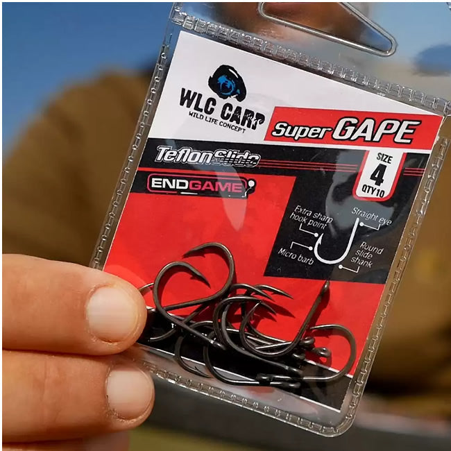 Carlige WLC Super Gape Carp nr.6 10buc/plic