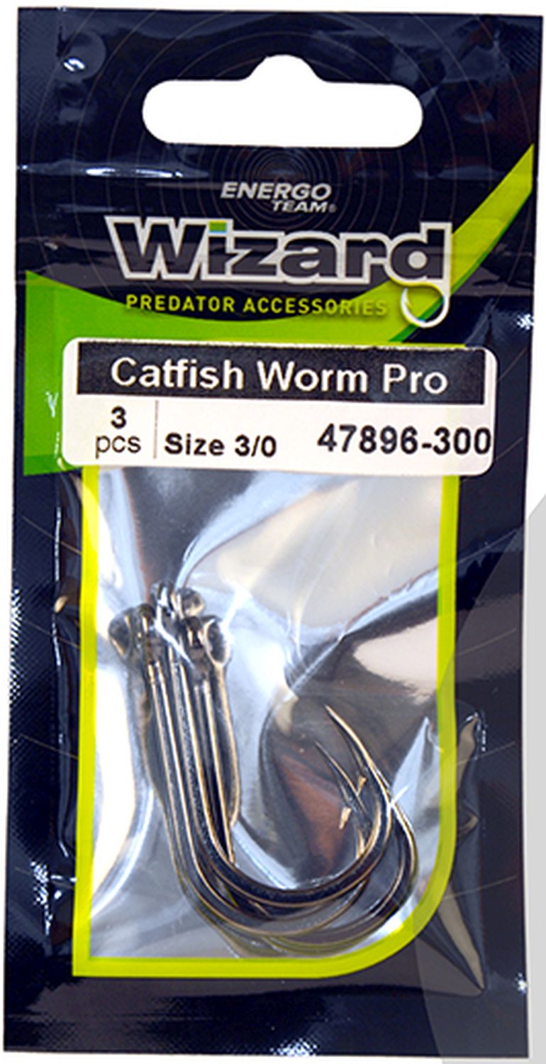 Carlige Wizard Catfish Worm Pro Brazed 3 buc/pac