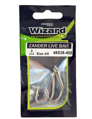 Carlige Wizard Zander Live Bait Pro Perch Momeala Vie 3buc/plic