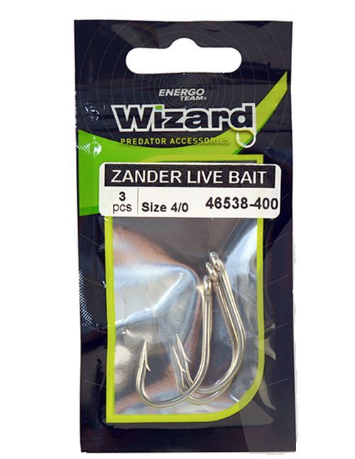 Carlige Wizard Zander Live Bait Pro Perch Momeala Vie 3buc/plic