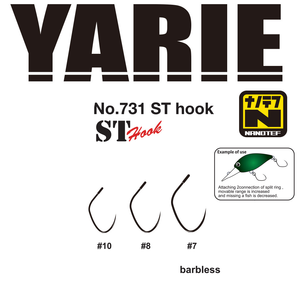 Carlige Yarie Jespa 731 ST Nanotef Barbless Nr. 8 15buc/plic