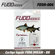 Carlige legate FUDO BREAM - BN NR 6 0.14 mm/ 85 cm