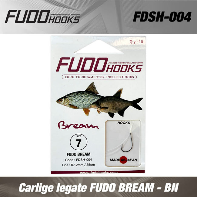 Carlige legate FUDO BREAM - BN NR 7 0.12 mm/ 85 cm