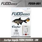 Carlige legate FUDO FEEDER - BN 12 0.14 mm/85 cm