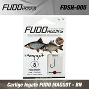 Carlige legate FUDO MAGGOT - BNNR  9 0.10 mm/ 50 cm