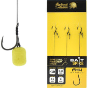 Carlige legate SELECT BAITS FH4 Method Feeder Bait Sting Rig 8mm, Nr.10, 7.5cm, 3buc/pac
