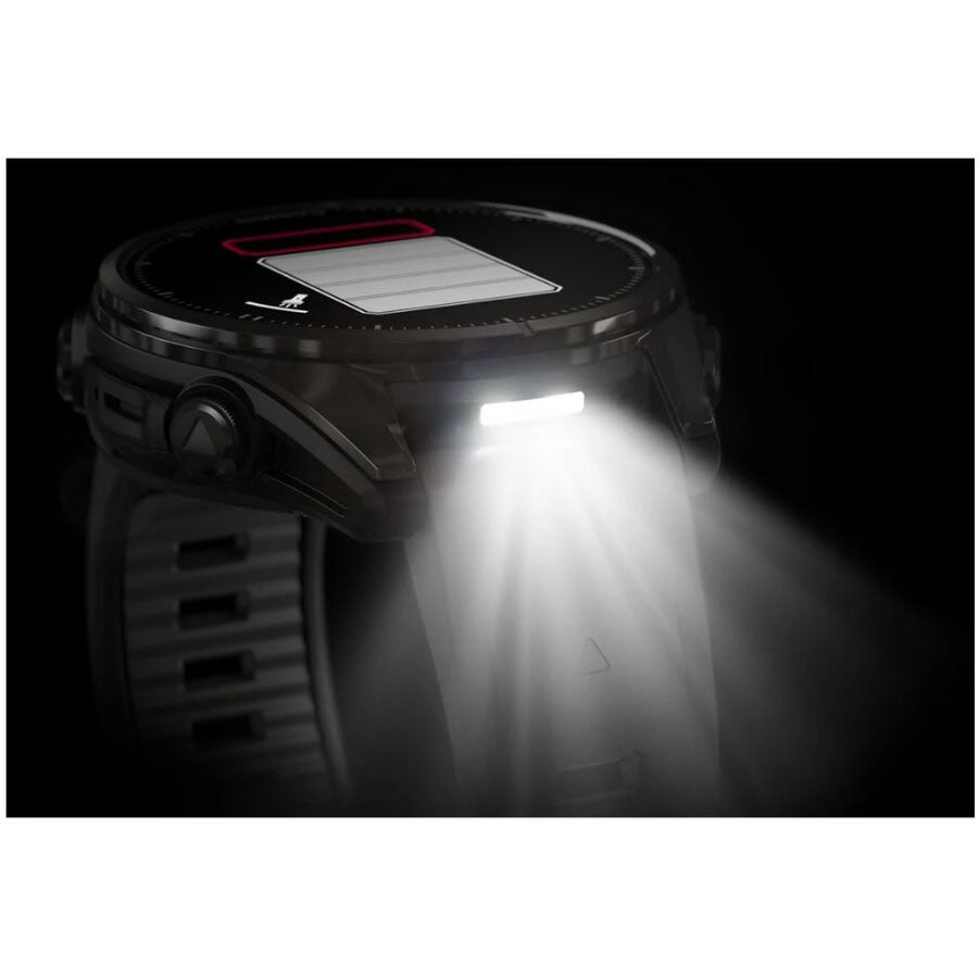 Ceas GARMIN Fenix 8 Amoled Sapphire Ti / Black Black / Pebble Gray, 43mm, EMEA