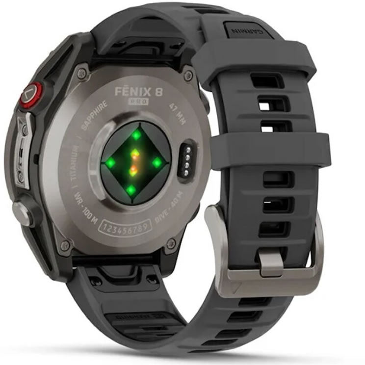 Ceas GARMIN Fenix 8 Pro Amoled Saphire Titan Curea Silicon Graphite / Black EMEA