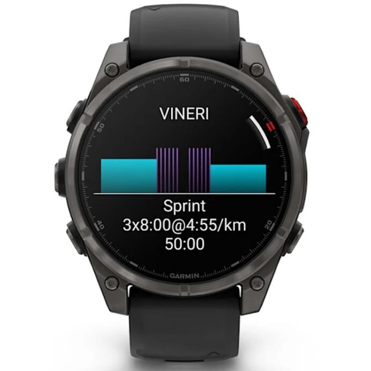 Ceas GARMIN Fenix 8 Pro Amoled Saphire Titan Curea Silicon Graphite / Black EMEA