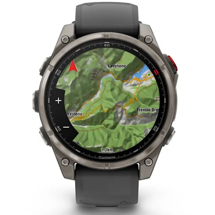 Ceas GARMIN Fenix 8 Pro Amoled Saphire Titan Curea Silicon Graphite / Black EMEA
