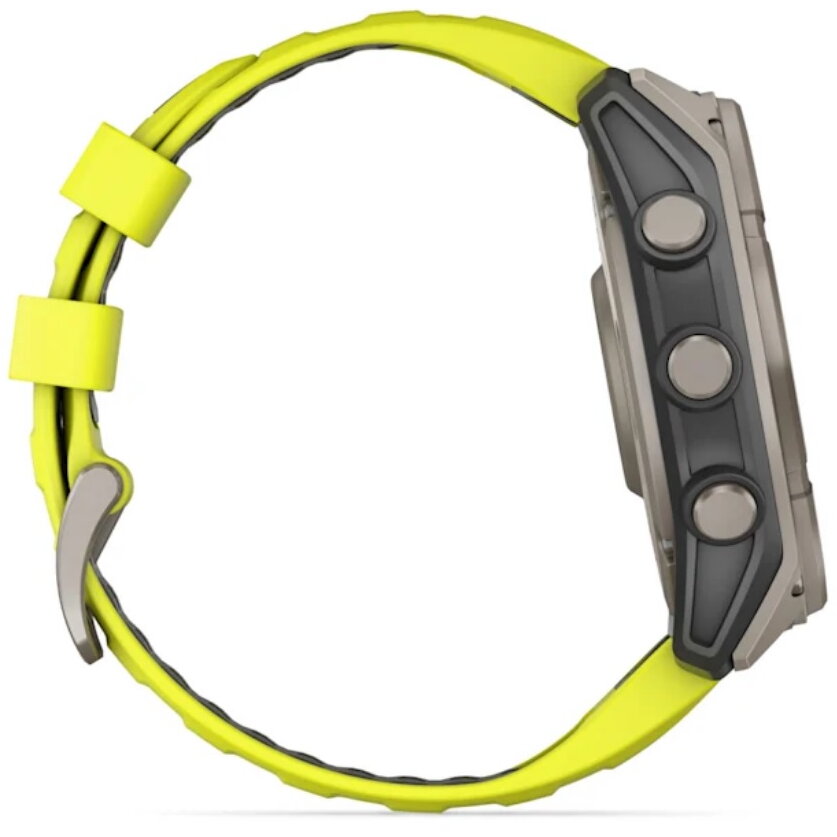 Ceas GARMIN Fenix 8 Sapphire Solar Yellow/Graphite Titanium, 51mm EMEA