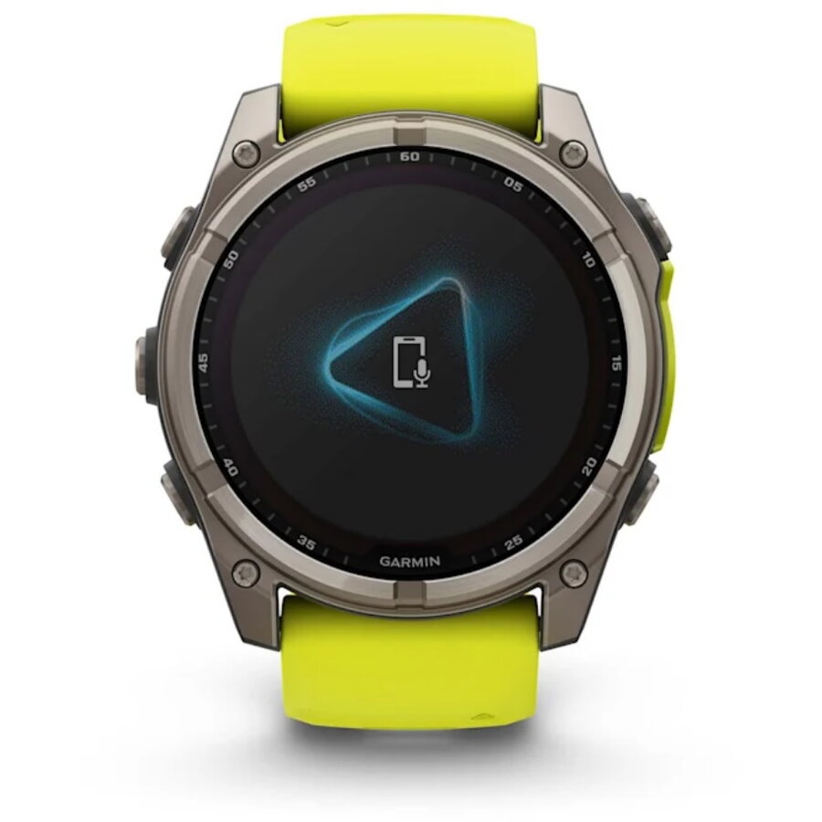 Ceas GARMIN Fenix 8 Sapphire Solar Yellow/Graphite Titanium, 51mm EMEA