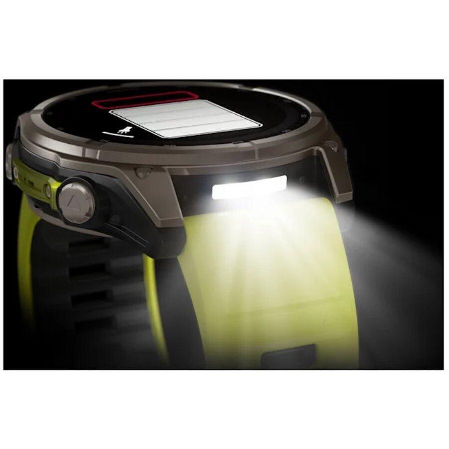 Ceas GARMIN Fenix 8 Sapphire Solar Yellow/Graphite Titanium, 51mm EMEA