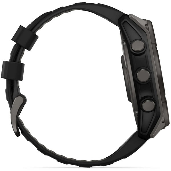 Ceas GARMIN Fenix 8 Solar Sapphire Carbon, Grey TI / Black, 51mm, EM