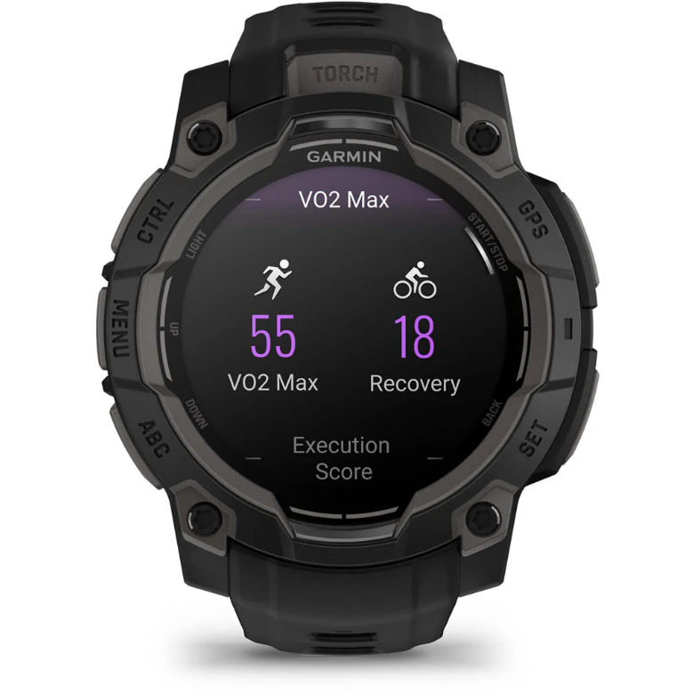 Ceas GARMIN Instinct 3 Amoled Black, Curea Neagra, 45mm