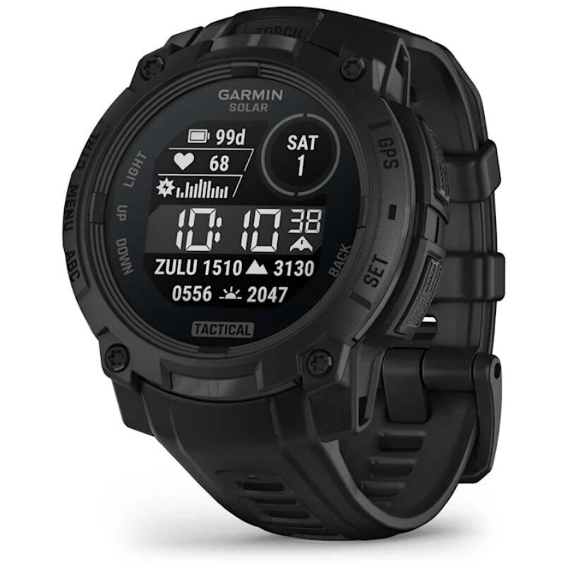 Ceas GARMIN Instinct 3 Solar Black Tactical Edition Curea Neagra