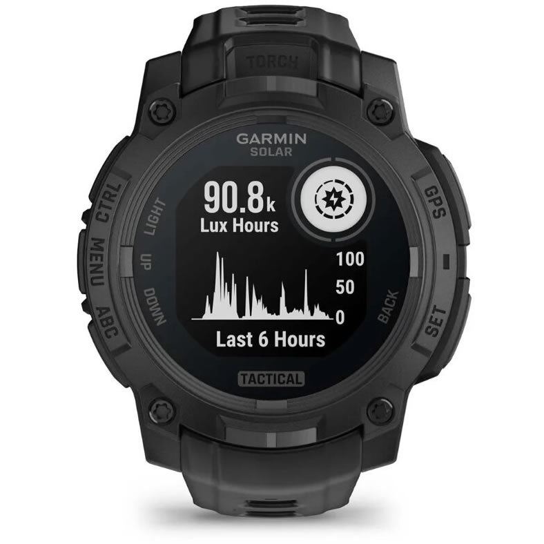 Ceas GARMIN Instinct 3 Solar Black Tactical Edition Curea Neagra