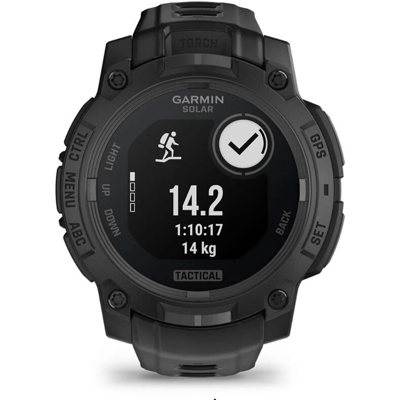 Ceas GARMIN Instinct 3 Solar Black Tactical Edition Curea Neagra