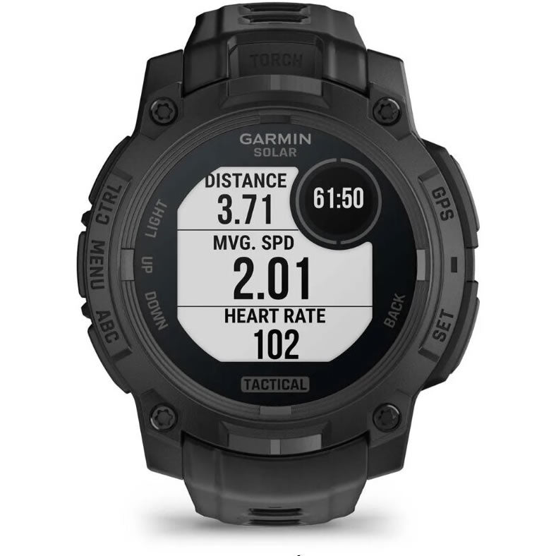 Ceas GARMIN Instinct 3 Solar Black Tactical Edition Curea Neagra