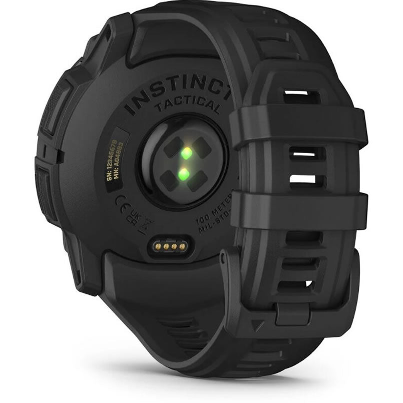Ceas GARMIN Instinct 3 Solar Black Tactical Edition, 50mm, Curea Neagra
