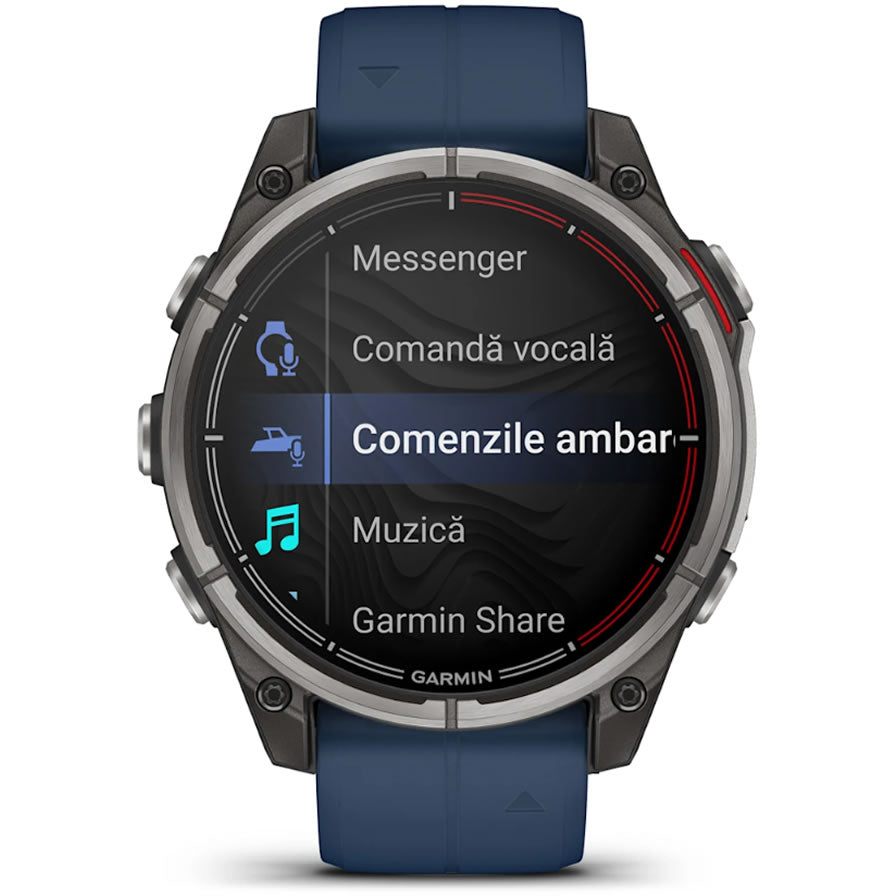 Ceas GARMIN Quatix 8 Amoled Sapphire TI/BARE EMEA