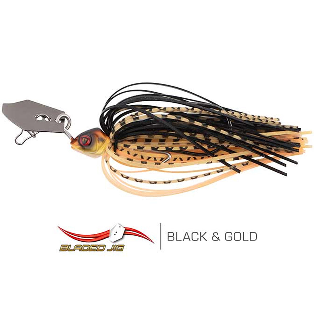 Chatterbait FOX RAGE New Bladed Jigs, UV Black &amp; Gold, 7g