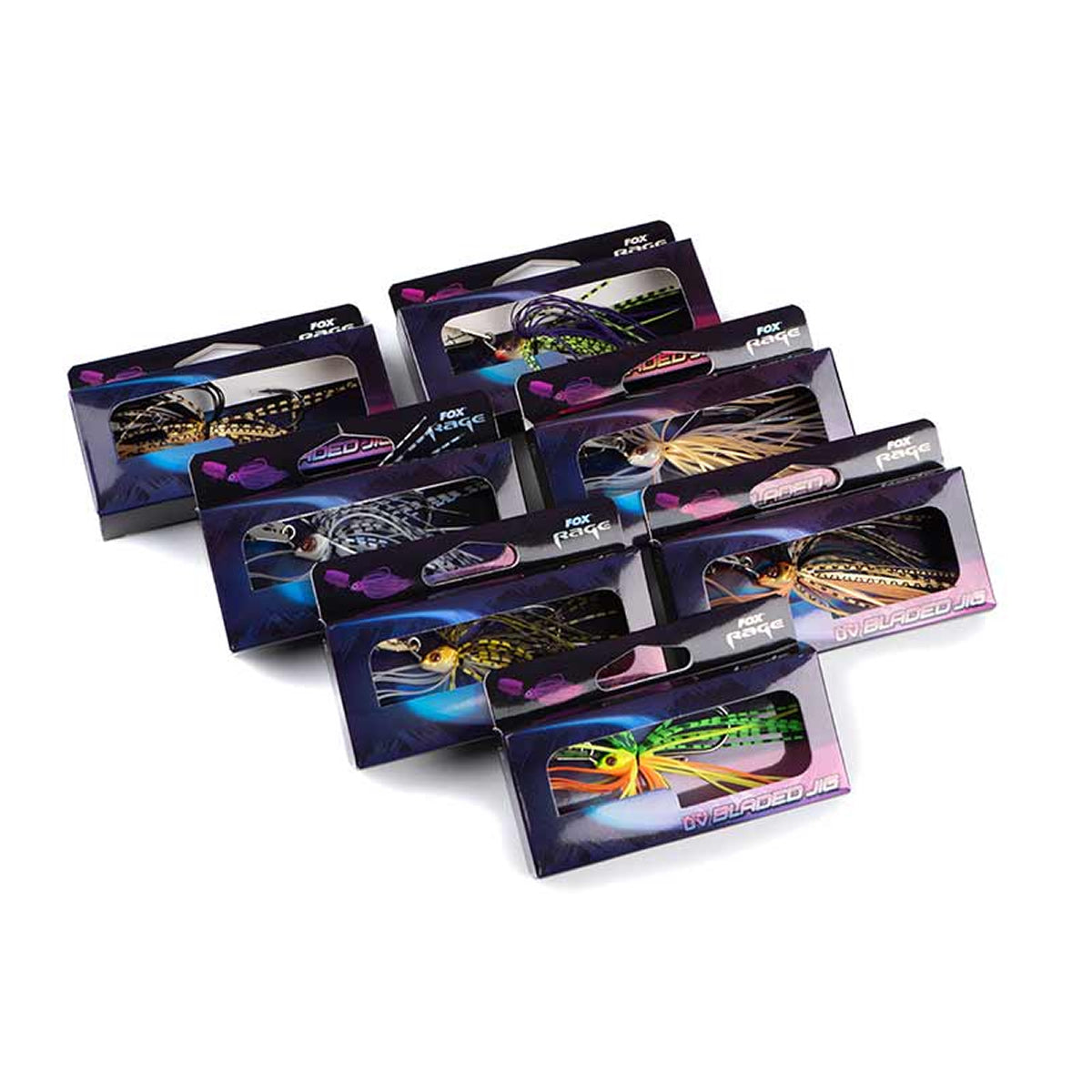 Chatterbait FOX RAGE New Bladed Jigs, UV Bleak, 7g