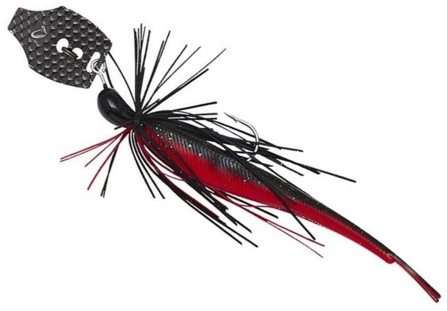 Chatterbait SAVAGE GEAR Crazy Swim Jig, Black N Red, 20g, 12.5cm, 1buc/pac