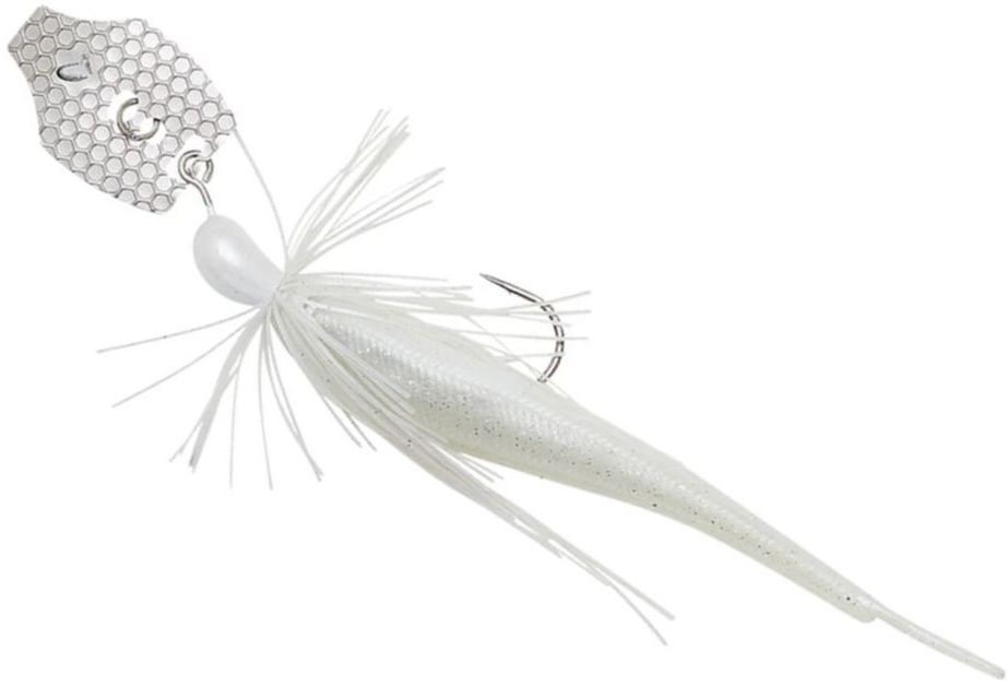 Chatterbait SAVAGE GEAR Crazy Swim Jig, White Silver, 10cm, 8.5g, 1buc/pac