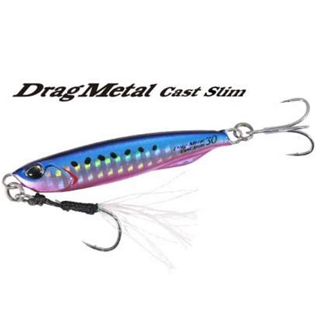 Cicada DUO Drag Metal Cast Slim 7.4cm 60g PJA0045 Pink Gold Zebra Glow