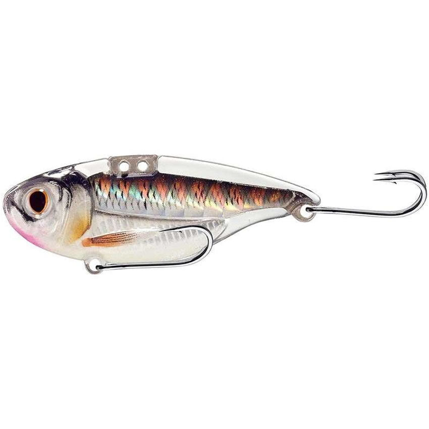 Cicada Live Target Sonic Shad Blade Bait, 5cm, 10g, Glow / Black