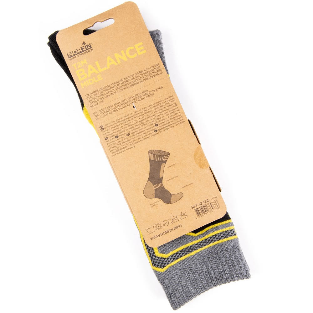 Ciorapi NORFIN Balance Wool T2P, Marime M (39/40)